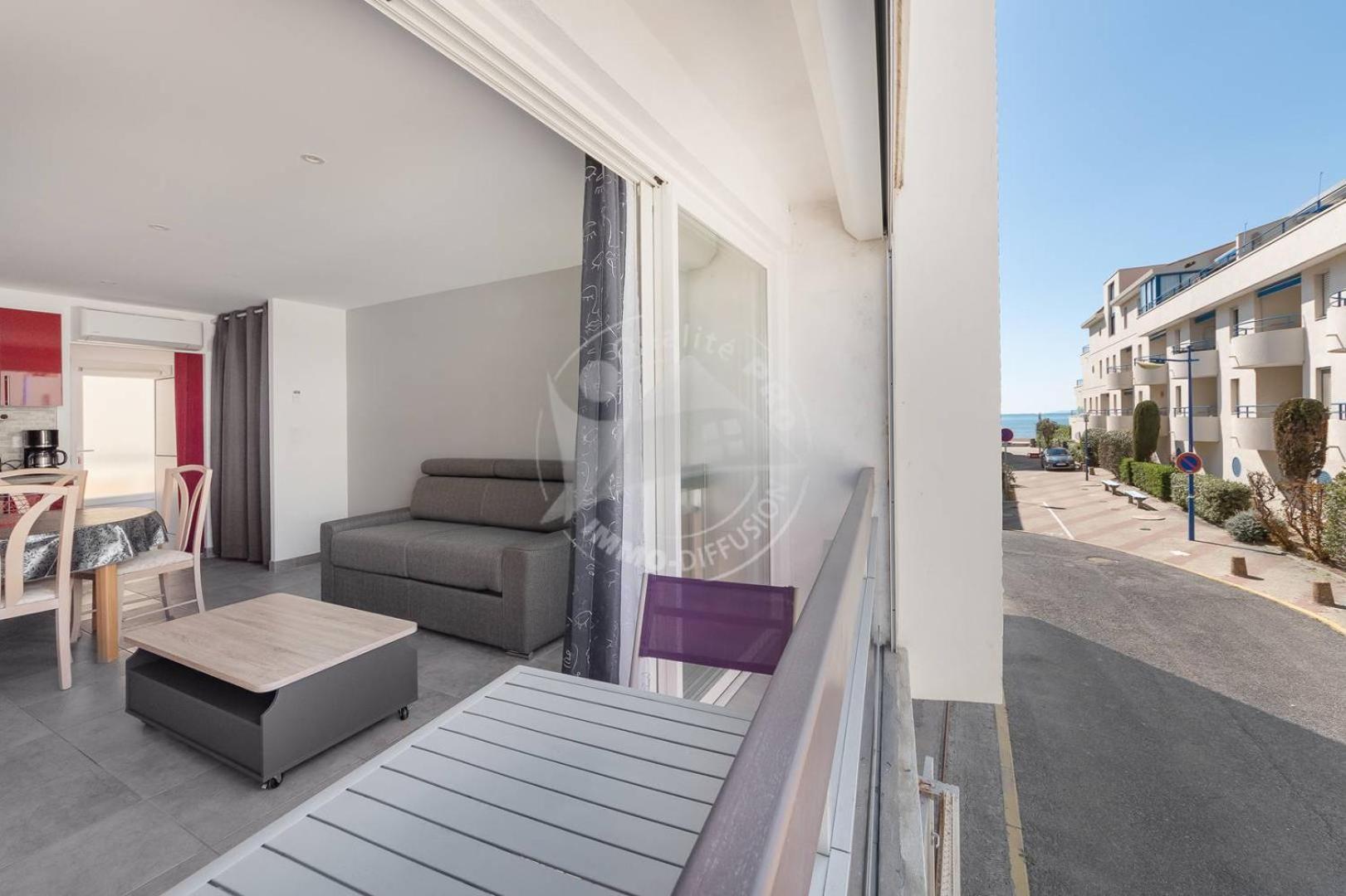 AS21512 - Studio Cabine vue mer latérale avec parking privé à 20m de la plage Le Grau-du-Roi Exterior foto